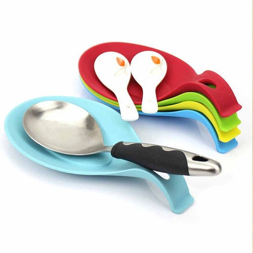 Ustensile de chaleur Cuillère Cuisine Pad Support Résistant à la chaleur silicone Spatule Plat Outil