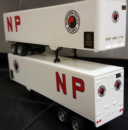 HO 40FT TRAILER 2 PACK NORTHERN PACIFIC 0004-008139
