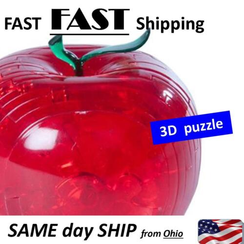 Crystal 3D puzzle - Red Apple SUPER FAST SHIPPING Great Gift for TEACHER