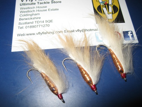 3 V Fly Taglia 6 Ultimate RV Super Tan RIO GRANDE Zonker Mosche Trota Di Mare