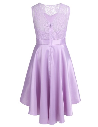 UK Girls Flower Dress Princess Formal Party Wedding Bridesmaid Gown Kids Dresses