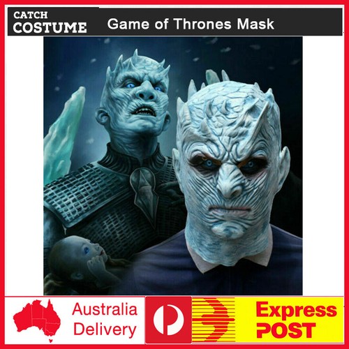 Game of Thrones Night/'s King Latex Mask White Walker Zombie Party Cosplay Props