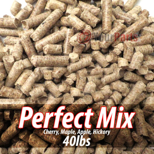 40lb Hickory Cherry Maple & Apple Mix Wood Cooking BBQ Pellets Smoker Grill 