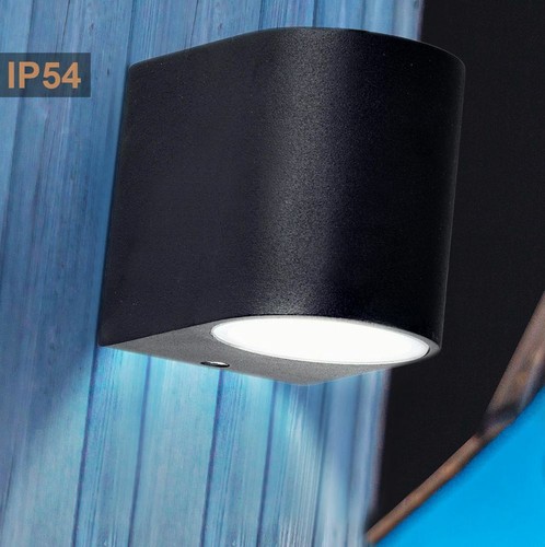 Design RGB DEL Lampe Extérieur Changement De Couleur Télécommande Wandstrahler LxHxP 7x8x9,4cm