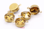 10p 14 mm ronde encadrée Glas Strass Pendentif Connecteur Collier Boucle d/'oreille Bijoux