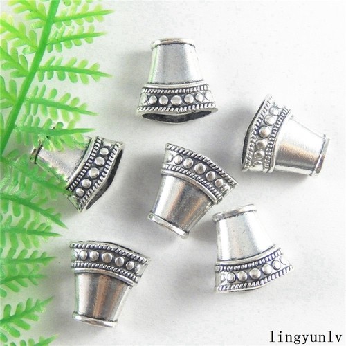 20 Pcs Vintage Alliage D/'argent Fleur Perles Caps Bijoux Making Crafts 51199