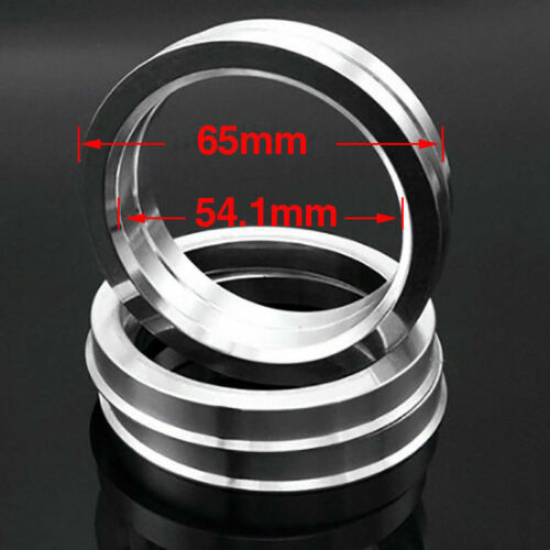 4pcs Alloy Customize Made Wheel Spacer Spigot Hub Centric Rings 65mm to 54.1mm 