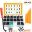 EZYKOO Push Bumper Fastener Rivet Clips with 18 Most Popular Sizes Auto Push Pin