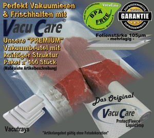 100 Vakuumbeutel goffriert 12 x 55cm LA.VA Solis Genius Foodsaver Magic Vac