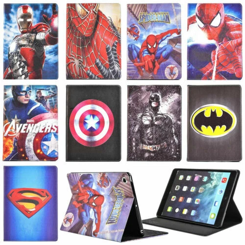 Lector de libros electrónicos y tablet de superhéroe plegable Folio casos Folios Para Apple iPad Mini 4
