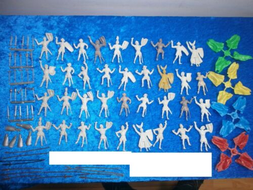 Convolute 28 Merten Plastic Figures Blanks Knight Horses To 1 5//8in