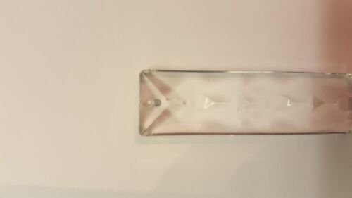 AP019 1 Large half cut glass Albert chandelier drop 