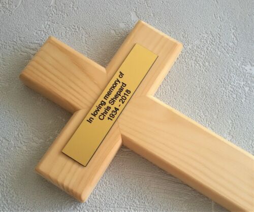 Personnalisé Croix en bois Communion Baptême Baptême IN MEMORIAN