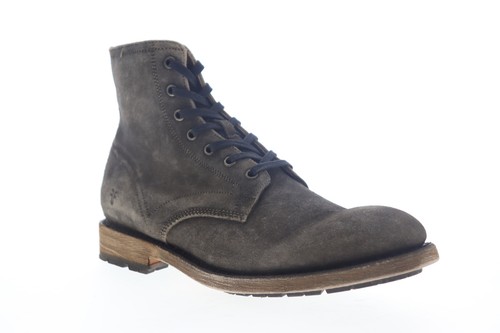 Frye Herren Bowery Lace Up Schwarz Leder Freizeitstiefel 40