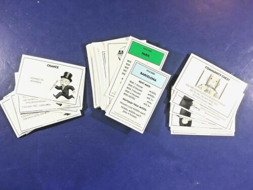 Pieces Title Deeds Chance /& Community Chest Cards Monopoly Here /& Now World Ed