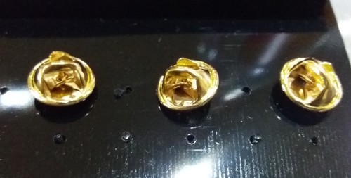 3er Set Brosche Hund Katze Maus Anstecknadel Pin Brooch vergoldet Krawattennadel