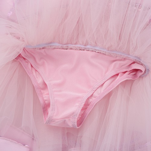Girls Ballet Dress Dance Leotard Sequins Tutu Layered Ballerina Dancing Costume