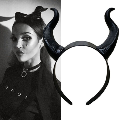 Maleficent Horns Headband Set Headgear Cosplay Halloween Costume Party Props