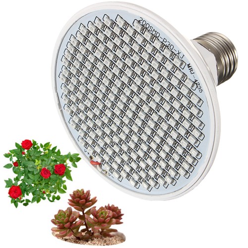 34W Lámpara Luz Hidropónica Crecimiento LED Espectro Completo E27 Hydro Plantas