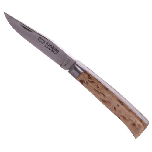 AU SABOT couteau de poche ALPIN,Bouleau 12C27 en acier inoxydable