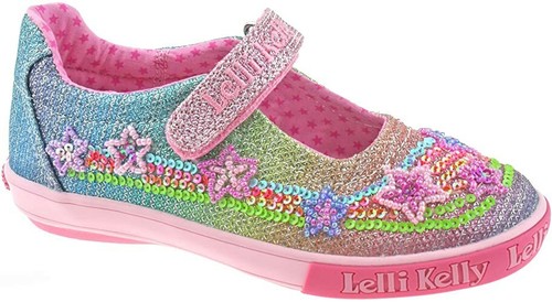 LELLI KELLY RAINBOW STARS GIRLS KIDS CHILDRENS INFANT JUNIOR CASUAL CANVAS SHOE