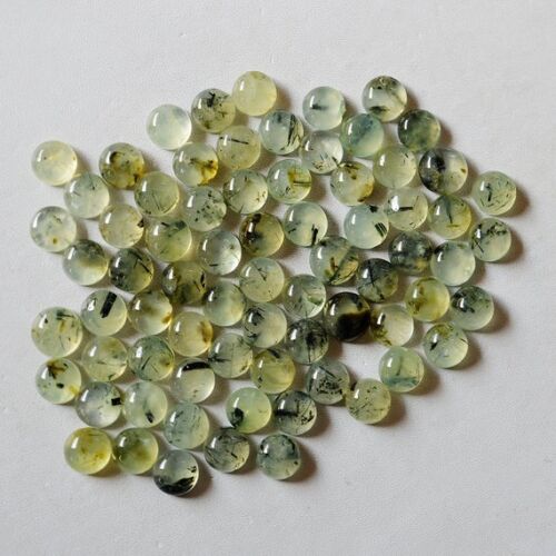 Details about   Lovely Lot Natural Prehnite 6X6 mm Round Cabochon Loose Gemstone AU-18 