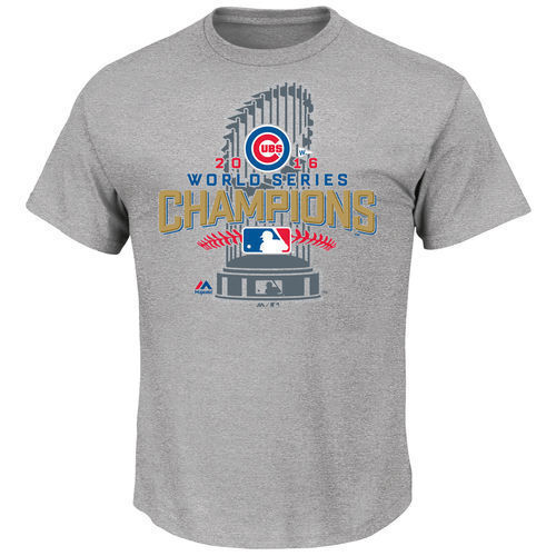 Chicago Cubs Majestic Youth 2016 World Series Champions Locker Room T-Shirt