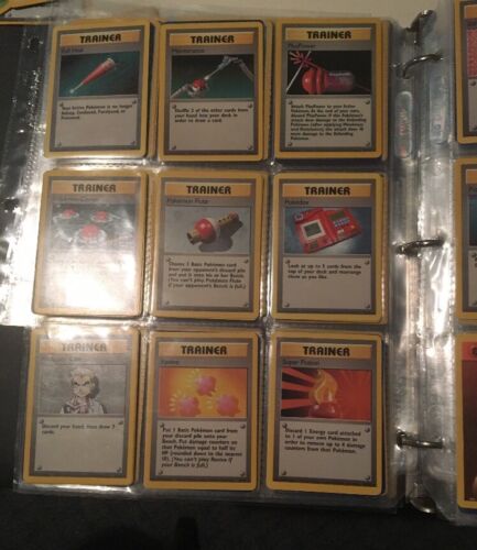 COMPLETE ORIGINAL BASE SET POKEMON CARDS 102/102 IN EXC/NEAR MINT 
