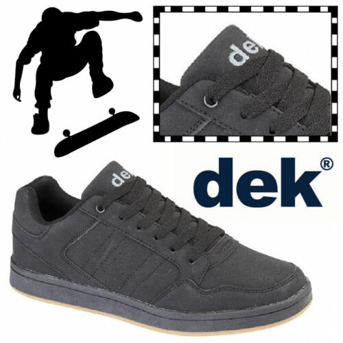 Dek Quark V2 Hommes /& Garçons Chaussures De Skate Skateboard Baskets Noir Décontracté Baskets