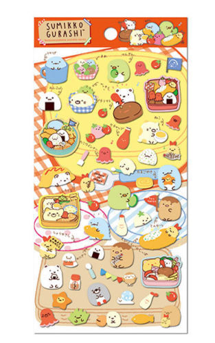 US SHIP New San-x Sumikko Gurashi Bento Stickers Sheet Cute Kawaii Japan