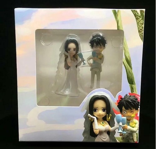 One Piece Monkey D Luffy vs Boa Hancock Wedding Ver.Figure Model Toys 2pcs//set