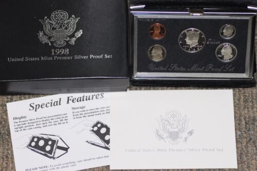 1998 Premier Silver Proof Set Free Shipping Condition Exc