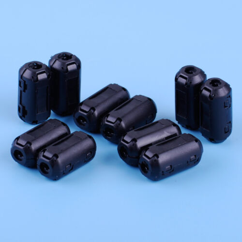 10Pcs 5mm Clip-on Noise Suppressor Ferrite Core Bead Filter RFI EMI Cable Clips 
