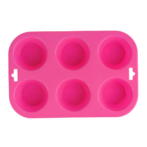 Non Stick Tin Tray Baking Pudding Mold 6 Cup Large Silicone Bun//Muffin