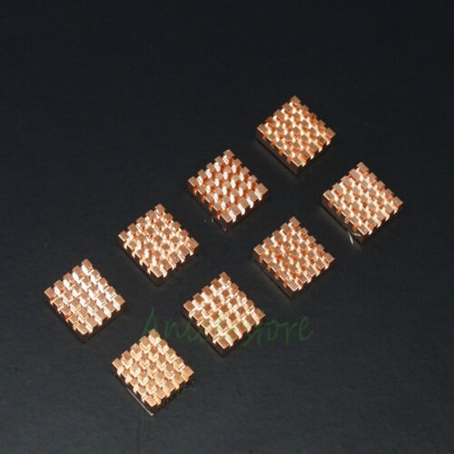 2 Pack Adhesive Back Copper Heatsink For GPU DDR2 DDR3 RAM Memory Chip Cooling