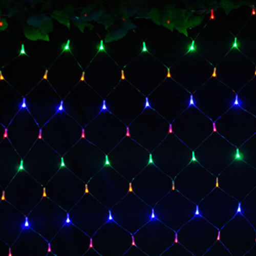 1.5m/2x3m/4x6m LED Lichternetz Lichterkette Weihnachtsbeleuchtung Außen Hochzeit 