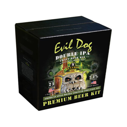 Bulldog Brews Evil Dog Double IPA American Pale Ale Craft Beer Home Brew Kit EP 