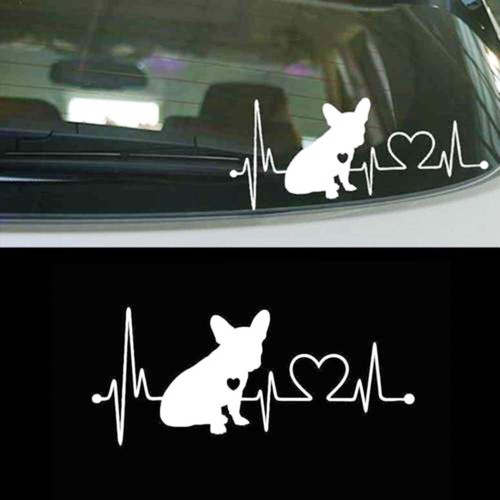 Accessories Dog French Bulldog Pattern Car Stickers Auto Body Window Decals