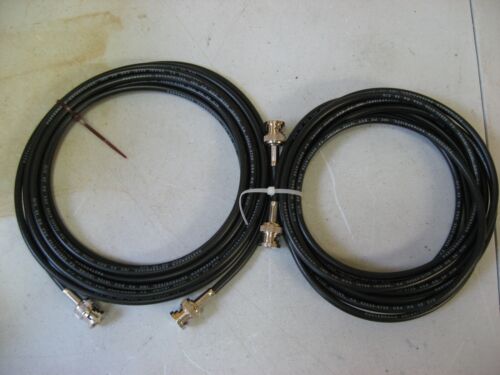 LOT//4* NEW* PASTERNACK BNC MALE TO MALE CABLE 144/" USING RG58 COAX PE3067-144