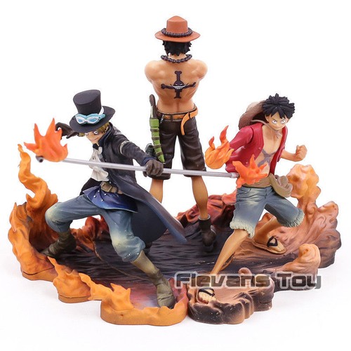 3 FIGURES SET BROTHERHOOD II ONE PIECE SET 3 FIGURAS LUFFY /& SABO /& ACE