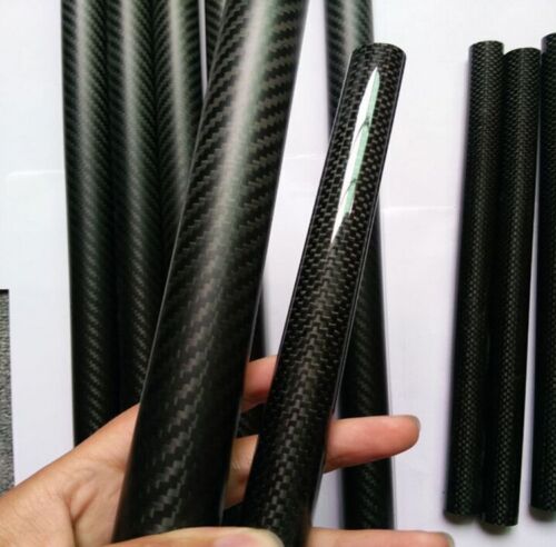 2pcs 3K Carbon Fiber Tube x 500mm 30mm 32mm 33 34 35mm 36mm 38mm 40mm 50mm 60mm
