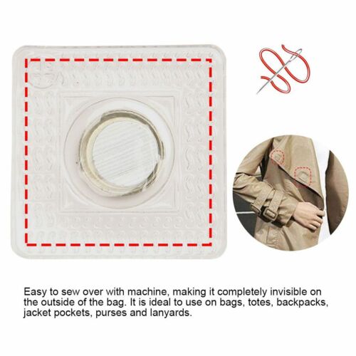 10/20/100 Pairs Invisible Hidden Sew Magnetic Snaps Magnet Button Purse Closure 