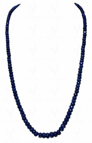 Details about   26" Inches Blue Sapphire Gemstone Faceted Bead Necklace NP1341 