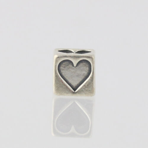 Bloc cardiaque Bead Charme Argent Sterling 925 Love Jewelry Making Collier Bracelet