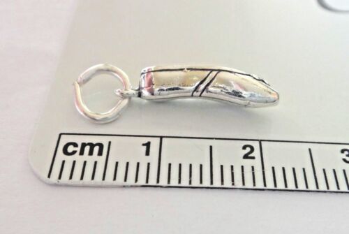 Sterling Silver 17x5mm Ballerina Ballet Slipper Toe Shoe with Bow Dance Charm! 