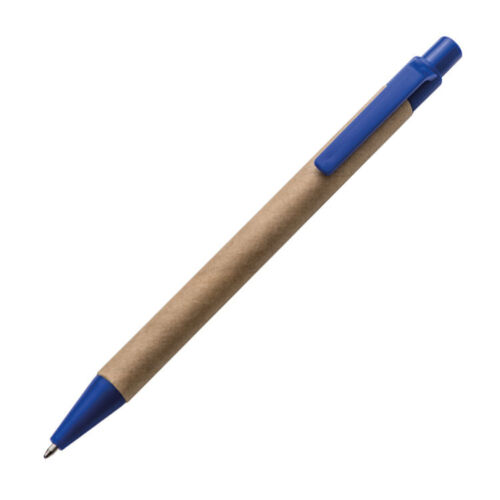 10x Kugelschreiber aus Pappe Farbe blau 