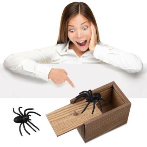 Holz Scare Box Gruselige Spinne Im Fall Streich Spielen Spielzeug Geschenkversor