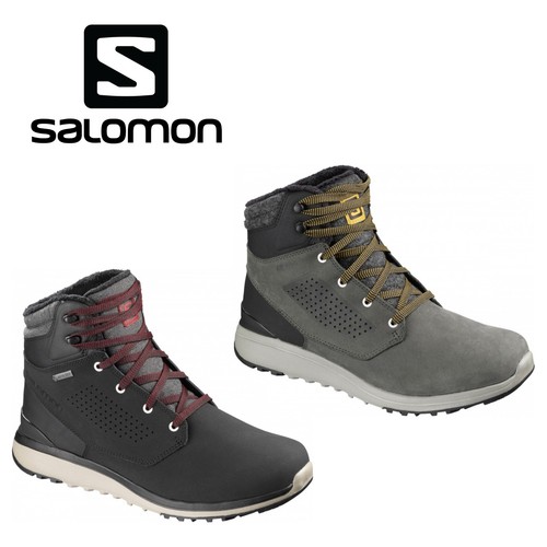 SALOMON Utility Winter CS WP Winterschuhe Wanderschuhe Schwarz Grau 18//19