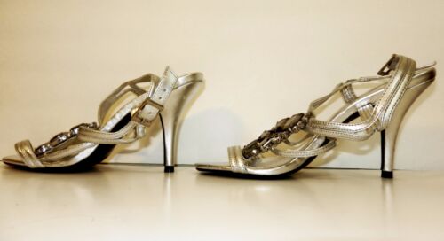 Details about   Worthington Embellished Jewel Heels in Silver~Sz 8.5 & 7.5~NWOB 