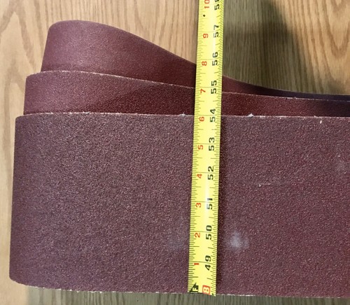 Deerfos Sanding Belt Set of 6 Belts 6/" x 48/" Cloth Aluminum Oxide 40 60 80 Grit